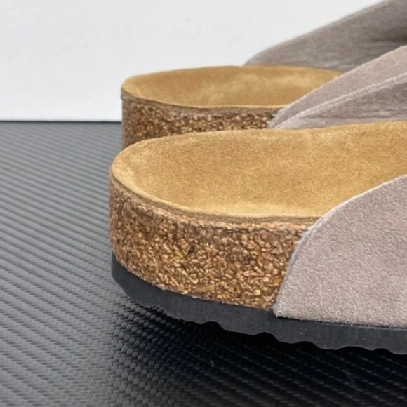 NWT Birkenstock Boston taupe suede mule clogs - Picture 6 of 8